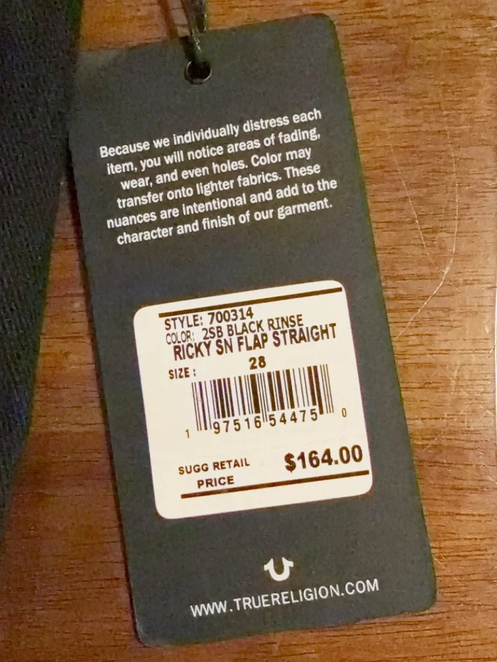 black true religion jeans